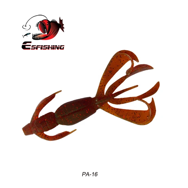 Рыболовные приманки Esfishing, мягкие большие силиконовые приманки Pesca Crazy Flapper, 11 см, 11,5 г, 5 шт., воблеры для ловли карпа для рыбалки - Цвет: PA16