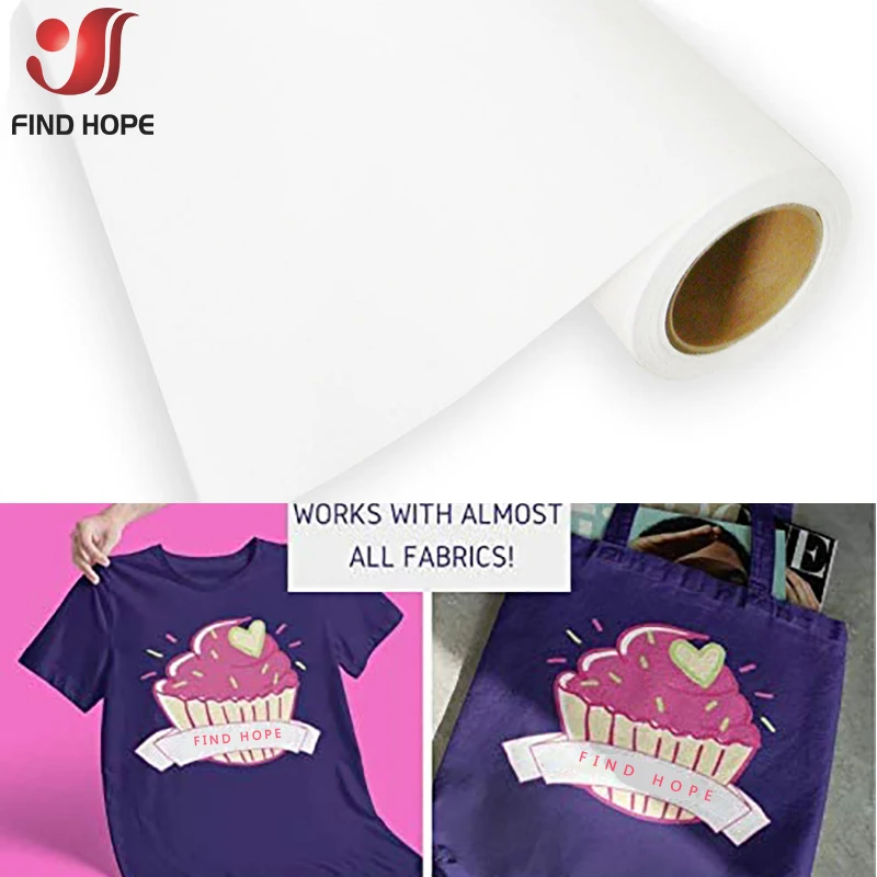 

White Eco-Solvent Printable Heat Transfer Vinyl Iron On Vinyl Film For All Color T-Shirt Coats Bag Fabric Sheet TPU 50*30/100cm