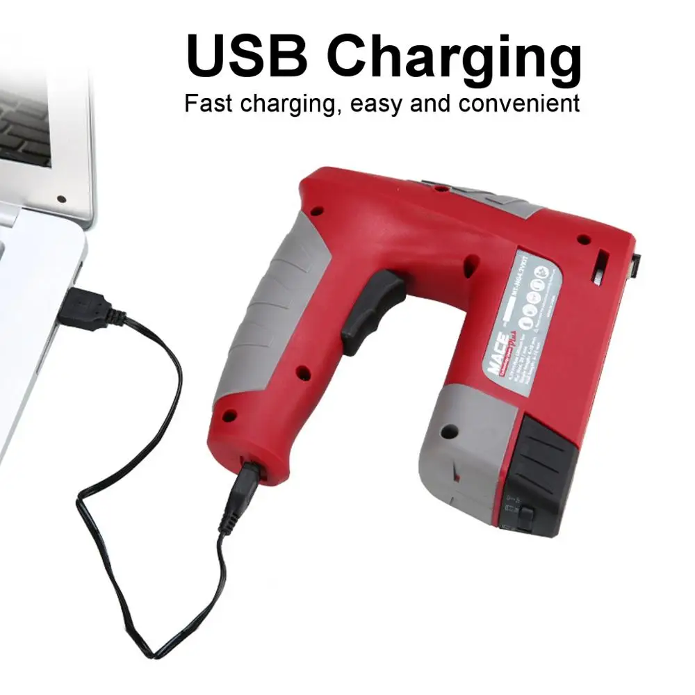 4 2 V 600mAH USB перезаряжаемый беспроводной Электрический гвоздь штапель Портативный