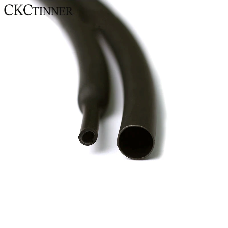 1 рулон 3:1 черная термоусадочная трубка с двойными стенками клеевая диаметр 6 мм-30