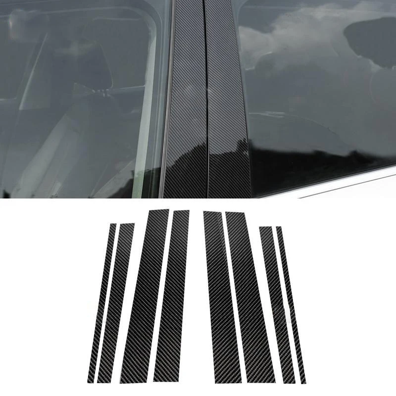 

Для Mercedes Benz GLK Class 2008 2009 2010 2011 2012 2013 углеродное волокно Стайлинг автомобиля Окно B-столб молдинг крышка отделка