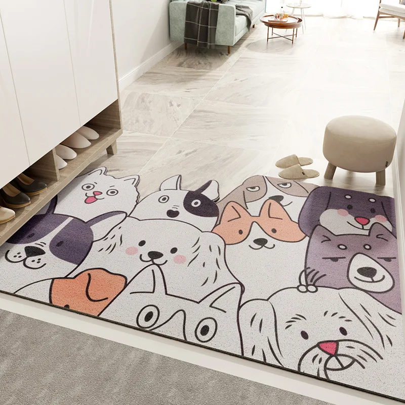 

Door Mats For Home Pvc Cartoon Bathroom Mat Entrance Carpet For Kitchen Floor Wear-resistant Dust-proof Non-slip Hot Selling