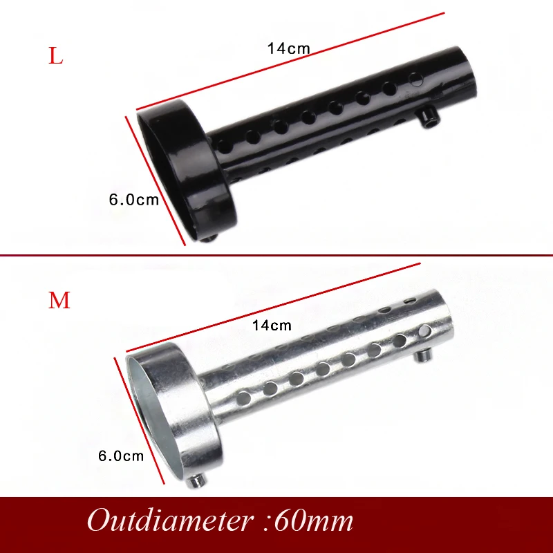 Универсальный глушитель с выхлопной трубой глушителя 35 мм 42 45 48 60 настраиваемый Db