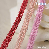 1cm wide hot cotton embroidery white red flower lace fabric trim ribbon diy sewing applique collar guipure cord dress decor