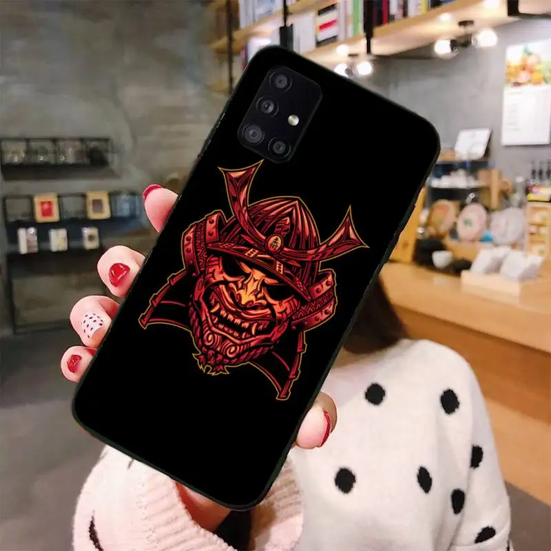 

samurai oni mask Phone Cases For Samsung S6 S7 edge S8 S9 S10 e plus A10 A50 A70 note8 J7 2017
