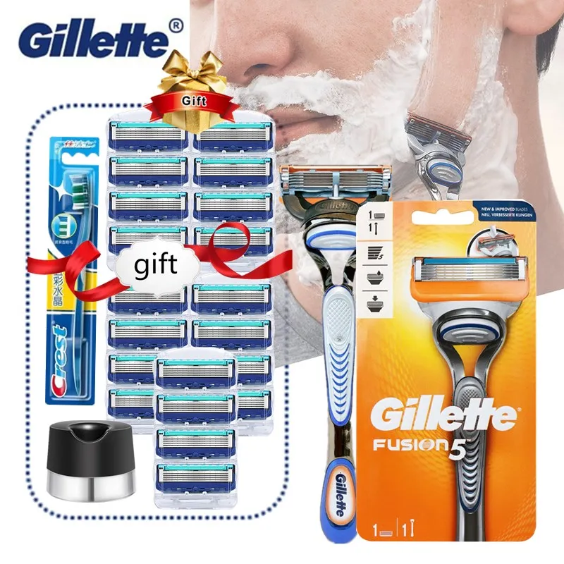 

Gillette лезвие ручное Бритва для мужчин кассеты для бритья Gillette Fusion 5 слой лезвие бритвы со сливным основанием