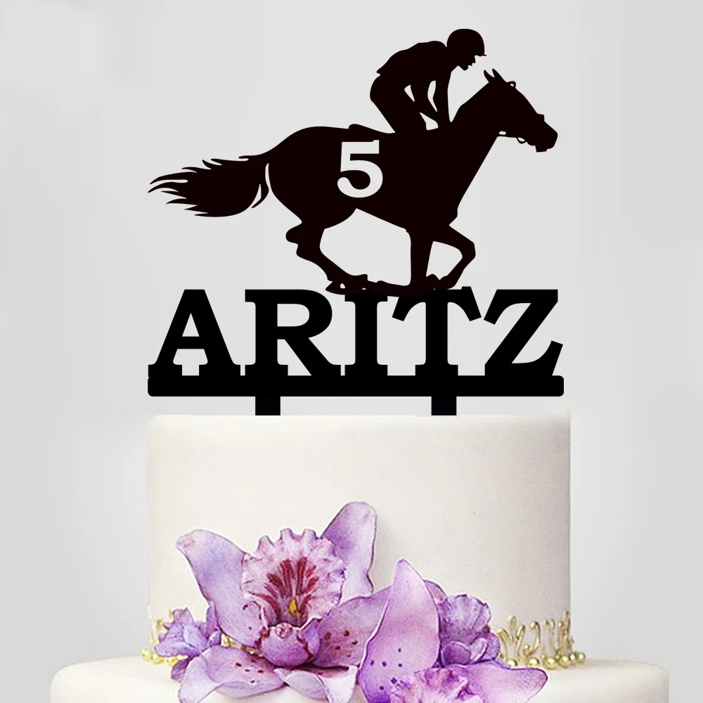 1 шт. персонализированные имя возраст ковбой Верховая езда лошадь на день