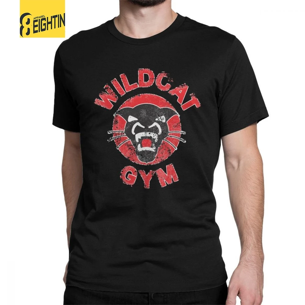 

Wildcat Gym Body Building T-Shirt Man's Short Sleeves Funky Tees Crew Neck Pure Cotton Tops Plus Size T Shirts