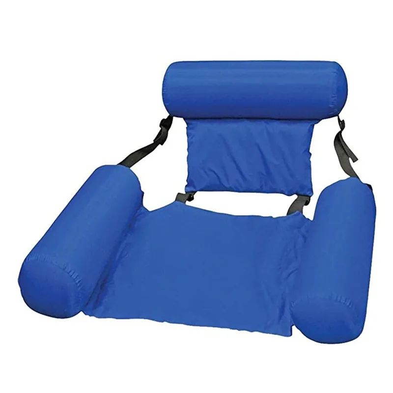 

NEW Summer inflatable folding floating swimming pool water hammock air cushion bed beach water sports chair