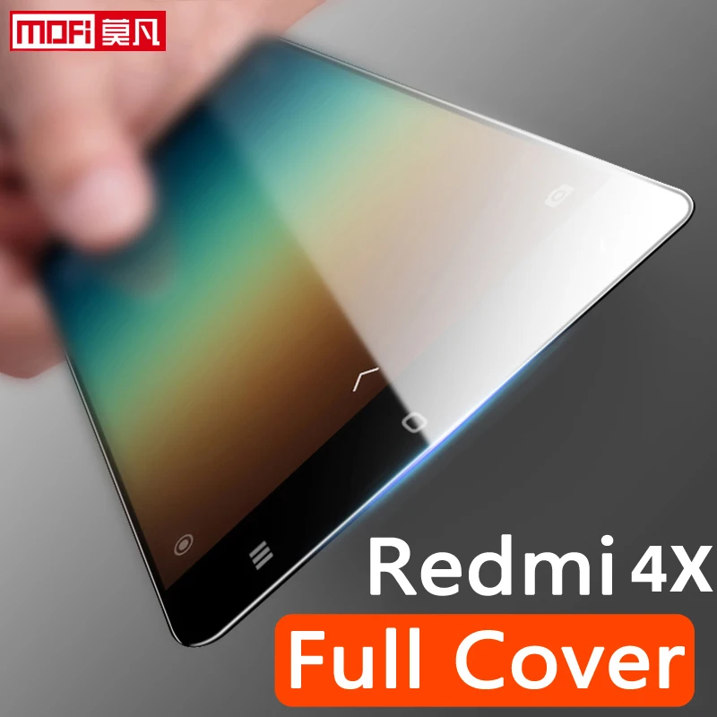 

tempered film for xXiaomi redmi 4x tempered glass Redmi 4X screen protector full cover Mofi ultra thin redmi 4x 2.5d front film