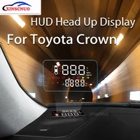 xinscnuo obd car hud head up display for toyota crown 20152018 speedometer projector safe driving screen airborne computer