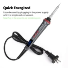 Умный паяльник HANDSKIT, Цифровой паяльник с регулируемой температурой, 4 провосветодиодный, мощность 90 Вт