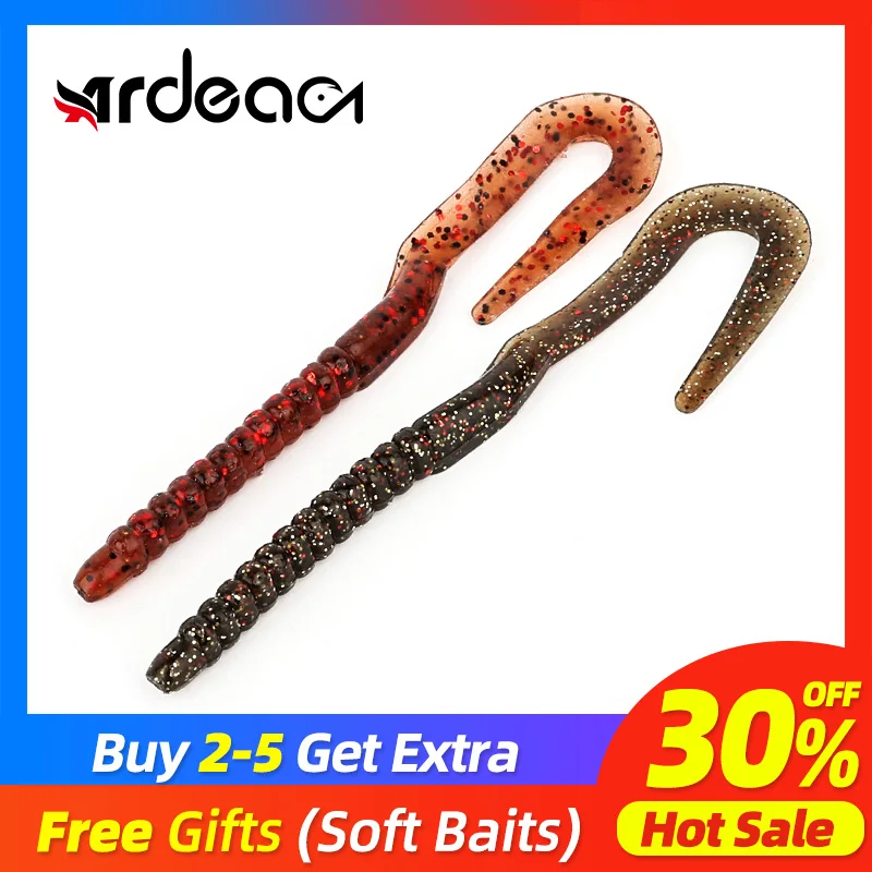 

Ardea Soft Lure Worm 125mm 5g 8pcs Long Tail Curly Wobblers Jighead Swimbait Silicone Fishing Bait Artificial Leurre Souple
