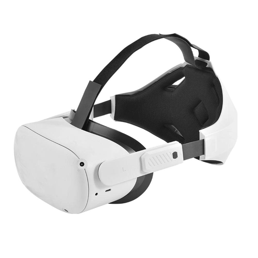 

For Oculus Quest 2 Adjustable Head Strap Virtual Reality Helmet Comfortable Reduced Pressure VR Glasses Headband Accessories