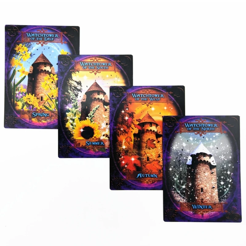 

Witches' Wisdom Oracle Card English Version 48-Card Deck Tarots Party Board Game