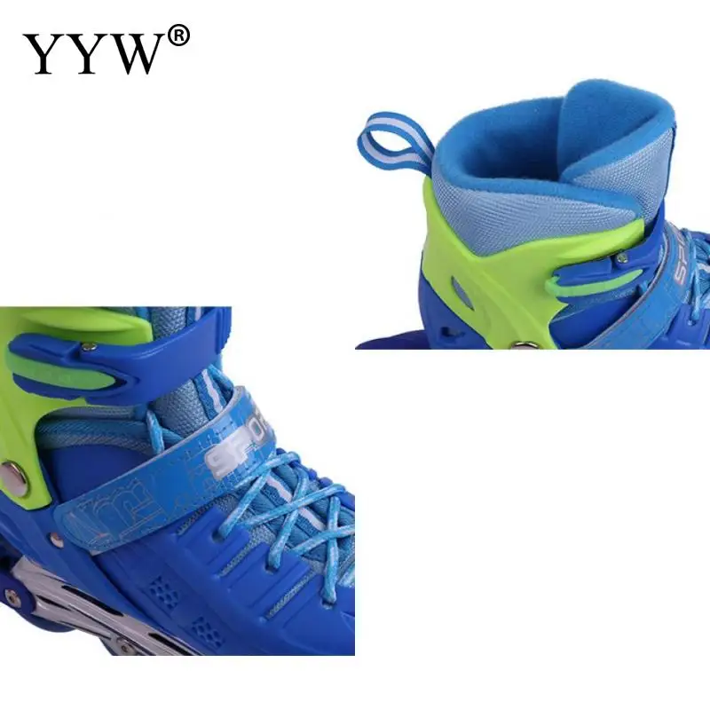 

Children Adjustable Skates Roller Kids Gifts Wheels Shoes Sneakers Rollers Skates Boy'S Girl'S Kids 2 Row Skates Shoes Patines