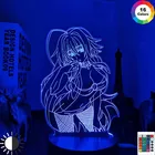 Светодиодный светильник в стиле аниме для старшей школы, ночсветильник для декора детской спальни, подарок на день рождения, лампа 3d для старшей школы, DxD, манга