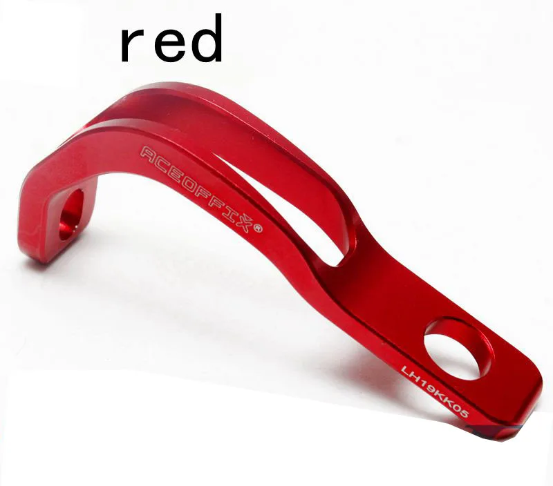 red holder Aceoffix Сверхлегкий 13 г передний кронштейн держатель для Brompton складной велосипед CNC 4 цвета держатель велосипедного фонарика - Цвет: red holder