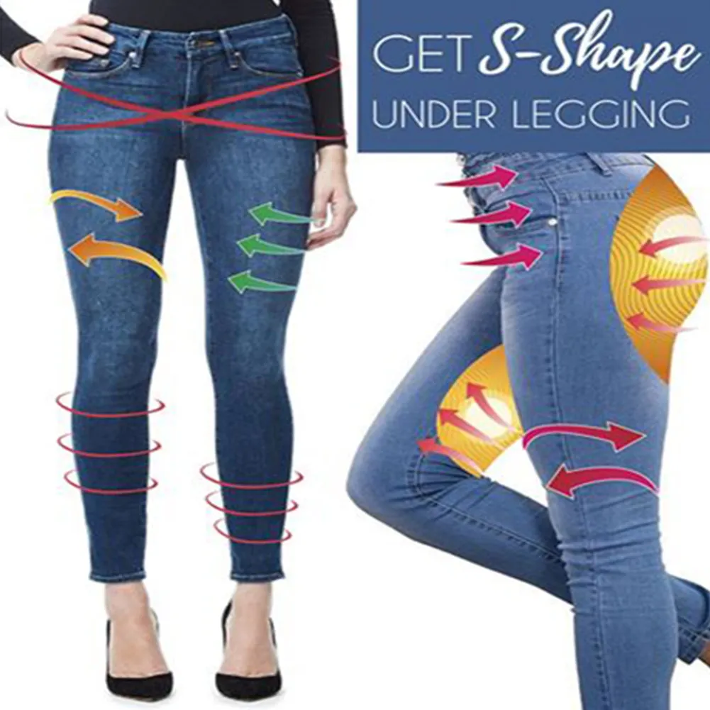 

Для женщин ножки формирующие Легинсы Поддельные джинсы брюки Pull-on узкие лосины THIN889