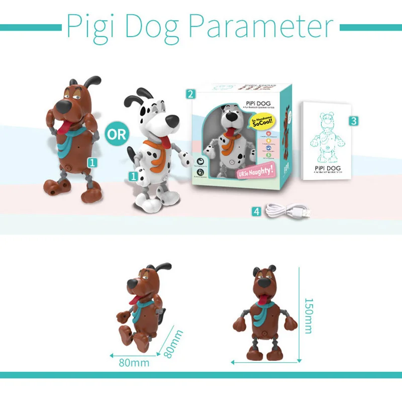 

BB8810 Children Electric Toys Pocket Smart Pet Pipi Dog Toy Touch Voice Interactive Toy Mobile Phone Bluetooth Speaker Kids Gift