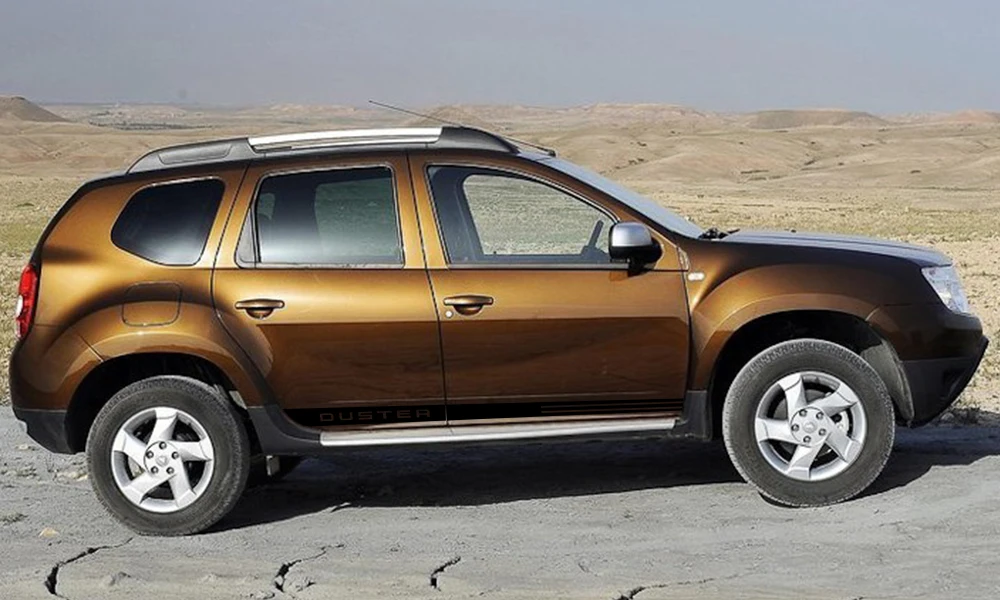 2 шт. для Dacia Renault Duster, автомобильная Боковая дверь, наклейка в полоску, авто стиль, наклейка, виниловая пленка, автомобильный тюнинг, аксессуары