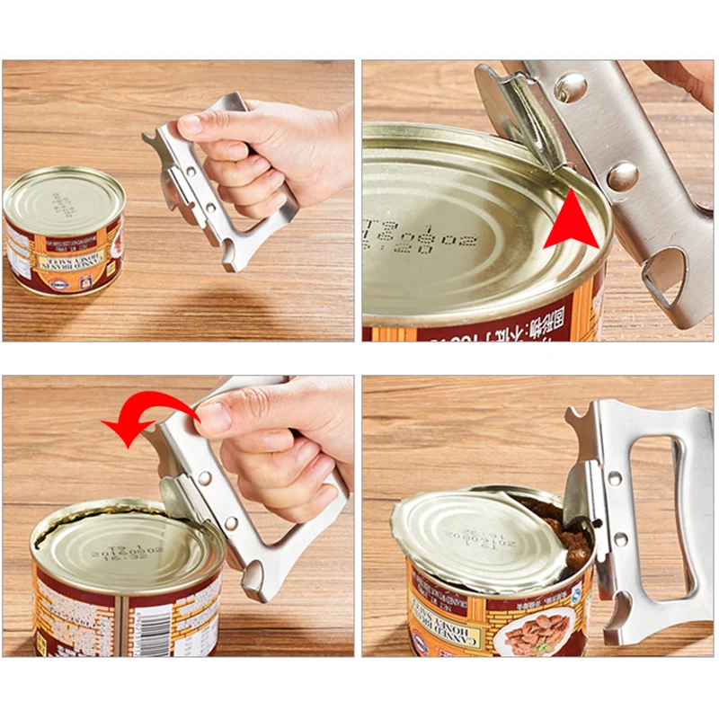Многофункциональный консервный нож из нержавеющей стали открывалка для пива ручной инструмент удаления