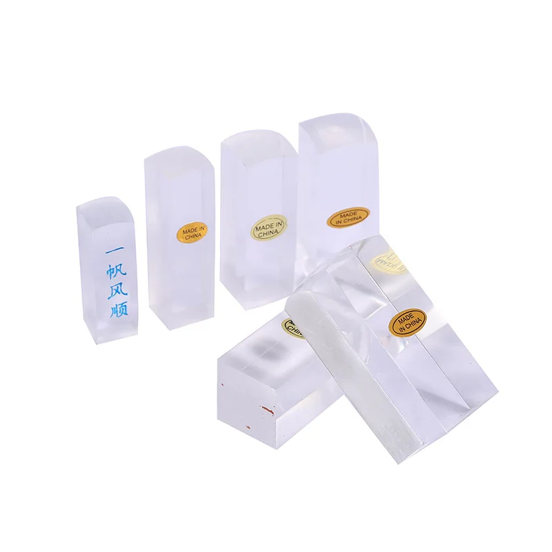 5pcs Transparent white crystal square size 60MM height full range of laser engraved seal materials wholesale | Дом и сад