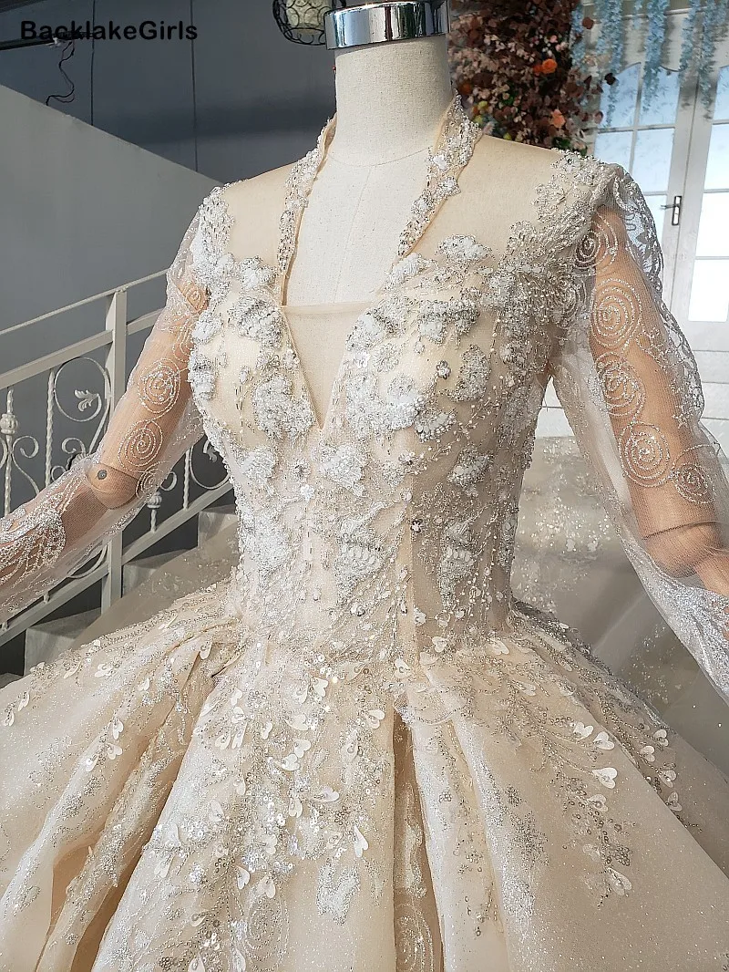 Свадебные платья цвета шампанского кружевные свадебные трапециевидной формы со