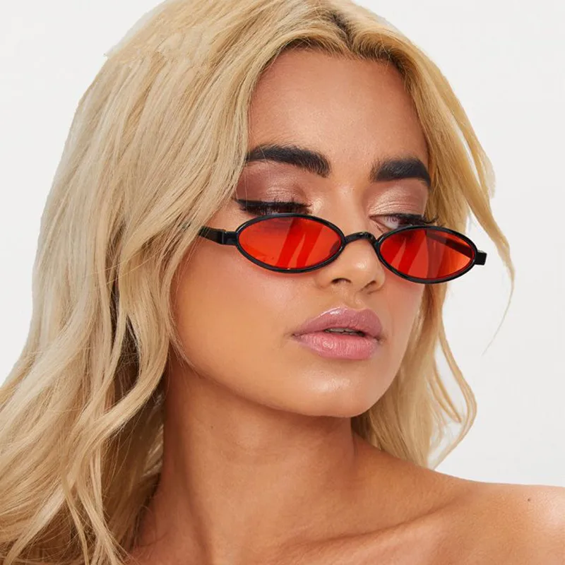 Женские винтажные овальные солнцезащитные очки Gafas De Sol Mujer брендовые