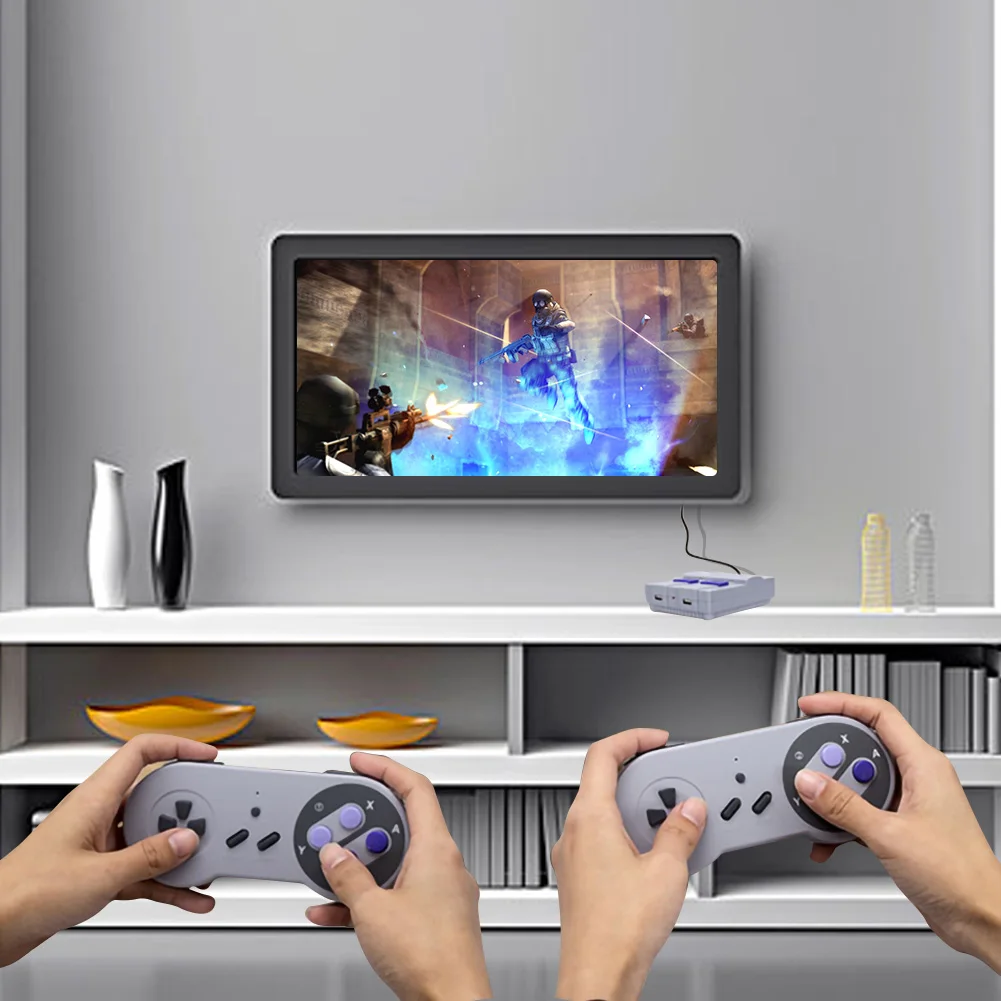 

Handheld Retro Super Classic Game Mini TV Dual 2.4G Wireless Video Game Console Built-in 500 Games Handheld Gaming Player Gift