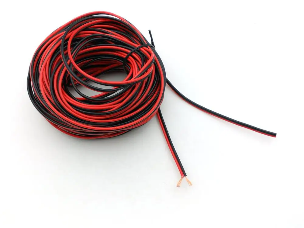 Медная застежка молния 10 м 20AWG (черный + красный)|copper|copper redcopper wire |