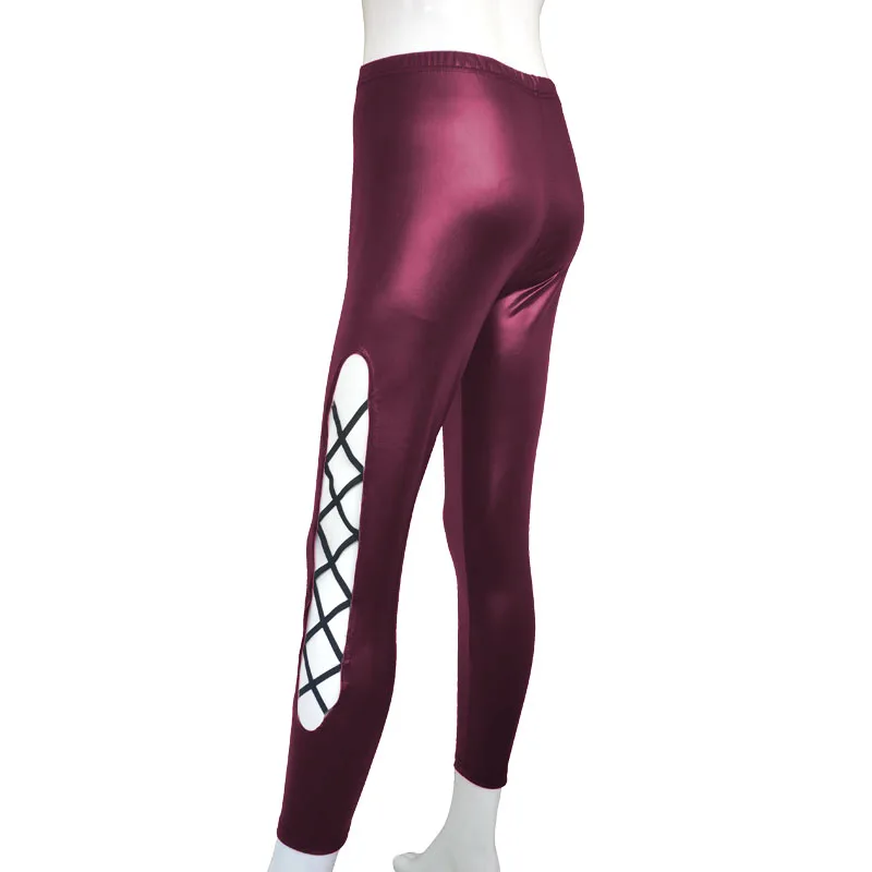 Новинка 2020 сексуальные женские леггинсы из спандекса и искусственной кожи