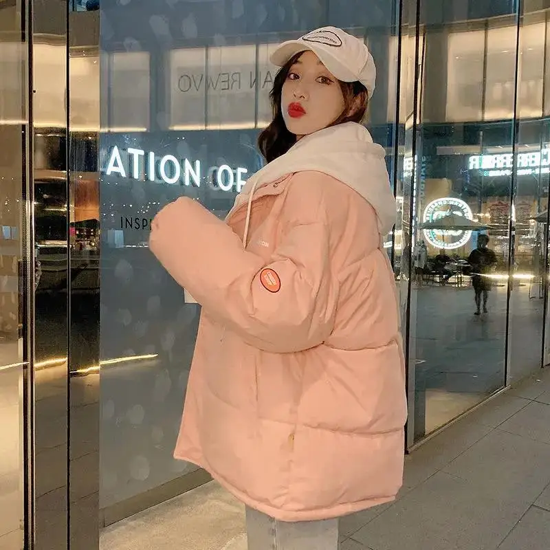 2022 Women's Winter Down Jacket Hooded Down Jacket Women's Fashion Parka Coat Student Hat Jacket Women Snow Jacket