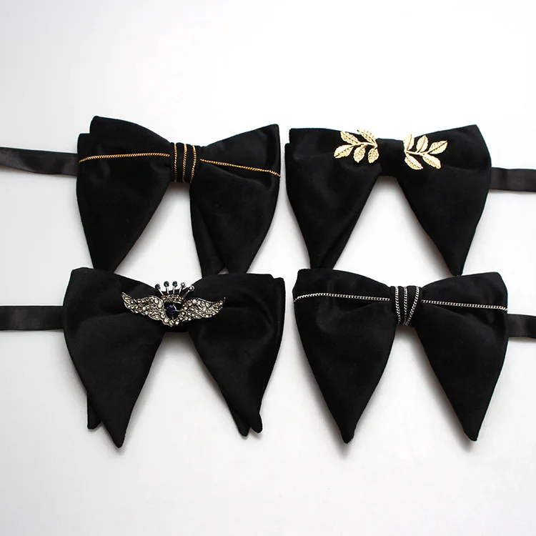 

Big Bow Tie Men's Banquet Business Wedding Suit Shirt Accessories Trendy Texudo Gentlemen Bowtie Gravatas Gifts