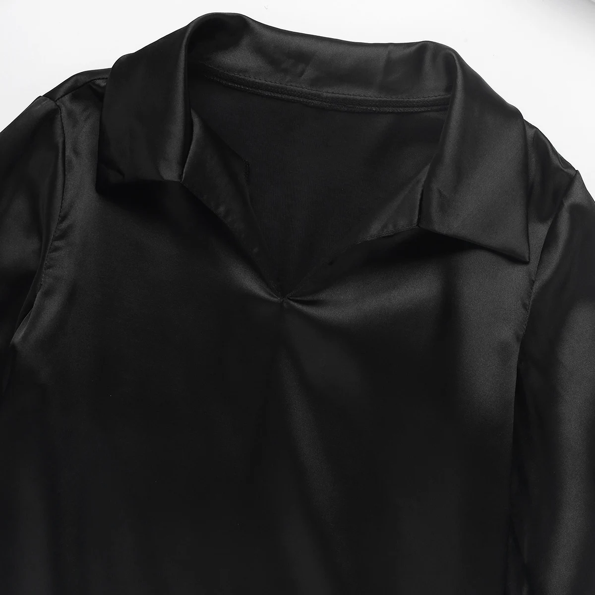 DPOIS/Детская атласная рубашка для латинских танцев мальчиков детская бальная с v