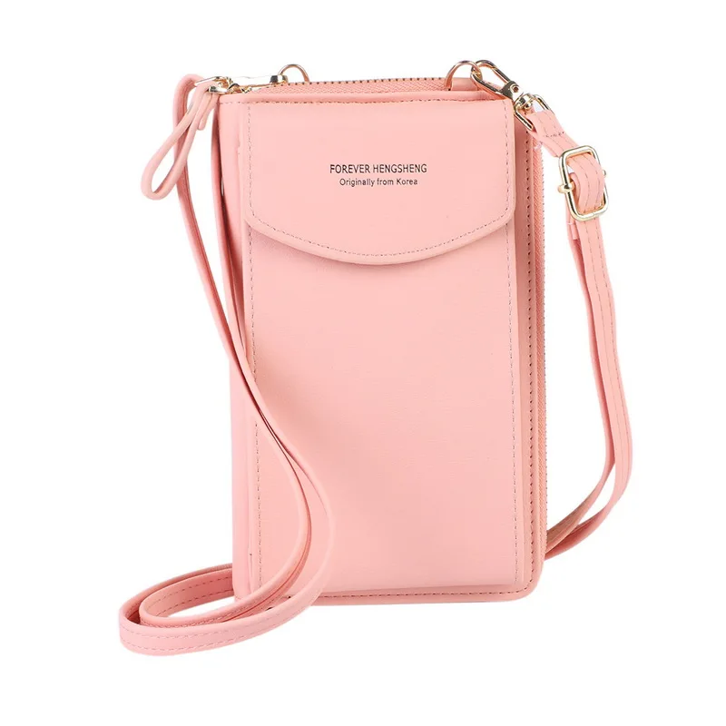 

Hot Sell Crossbody Bags Girls Sport Cell Phone Purse Bag Smartphone Wallet PU Leather Shoulder Strap Handbag Women Bag 2021 Gift