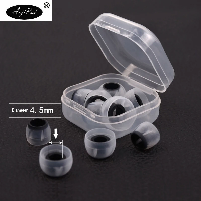 6 пар силиконовые вкладыши для наушников-вкладышей 4 5 мм | Электроника