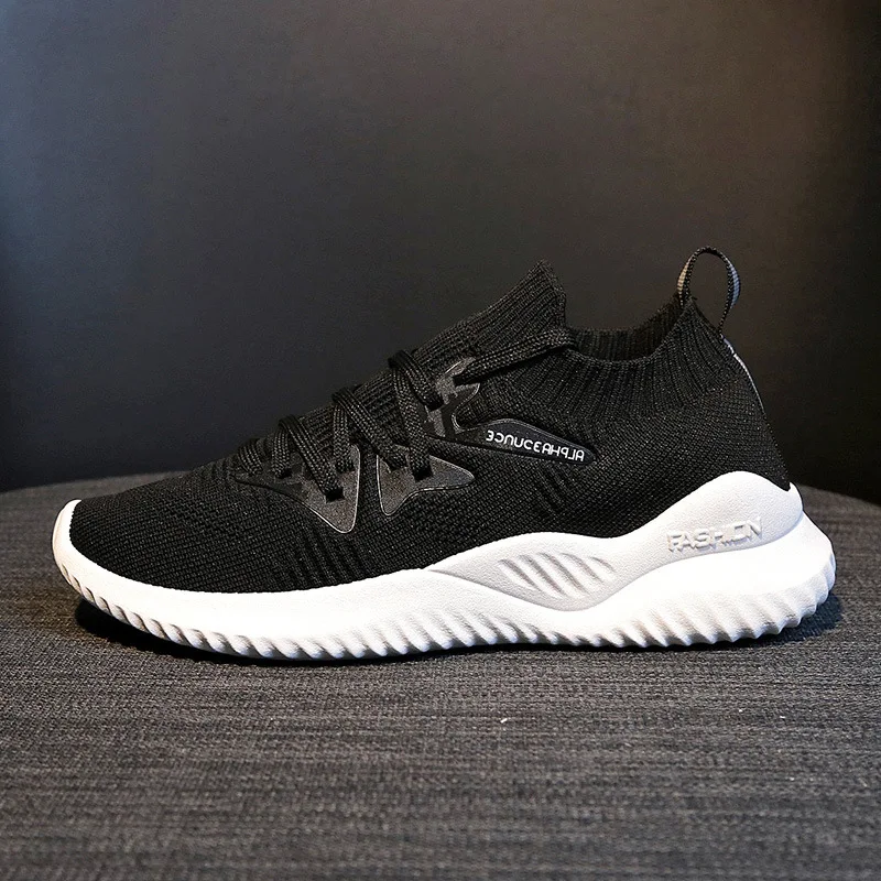 

Women's sneakers 2021 new breathable knitting woman vulcanize shoes woman flats women's summer shoes