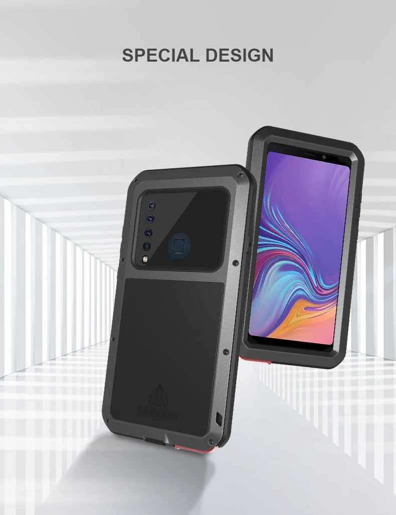 Для samsung Galaxy A9 чехол LOVE MEI ударопрочный грязеотталкивающий водостойкий металлический бронированный чехол для телефона для samsung Galaxy A9s