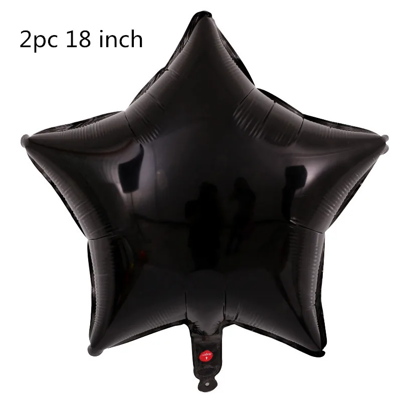 2pcs black GIHOO 5 шт космонавты и ракеты корабль фольгированные шары космическое пространство с днем рождения галактика вечерние украшения Дети воздушный шар детский душ - Цвет: 2pcs black