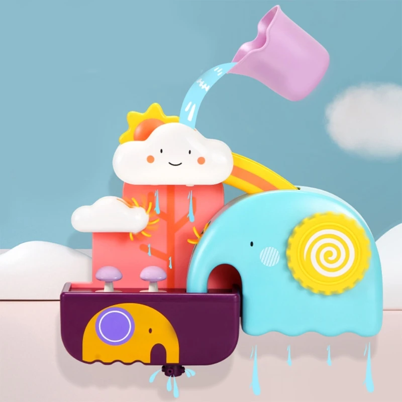 Детские Водонепроницаемые Игрушки для ванны милые слоны и облако нового малыша