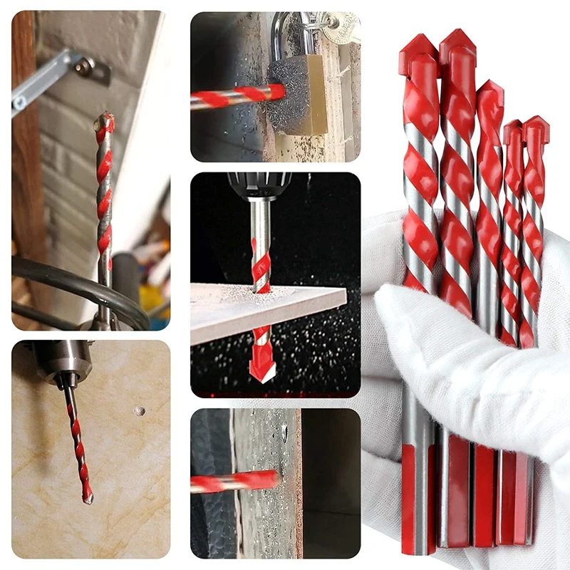 Набор сверл для каменной кладки комплект из 10 твердосплавных наконечников