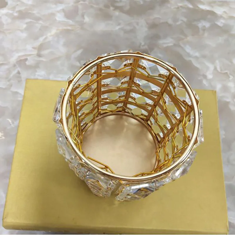 Новинка 2020 года блестящий металлический Хрустальный органайзер для хранения