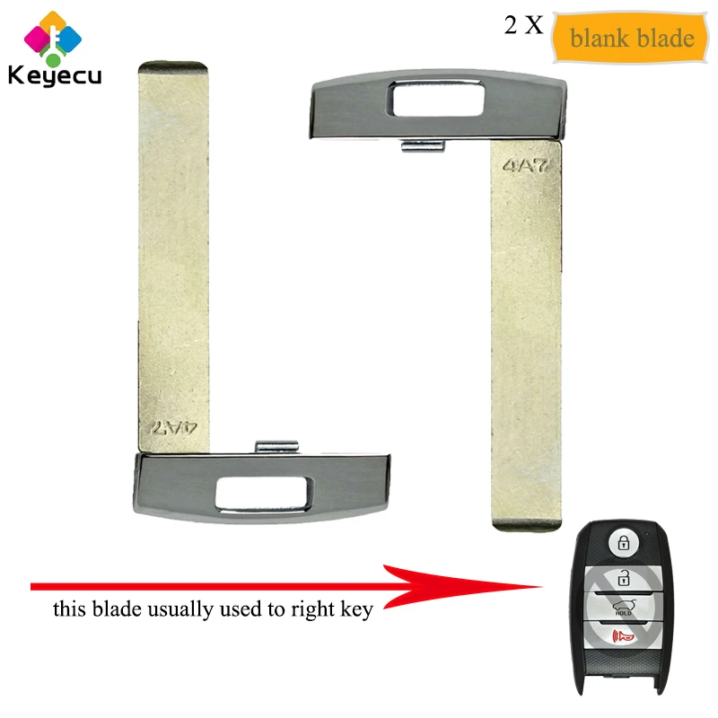 KEYECU пара замена умный дистанционный аварийный вставной Автомобильный ключ