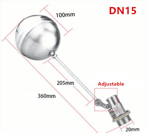 Нержавеющая сталь шаровой клапан поплавкового типа клапанрегулирующий уровня