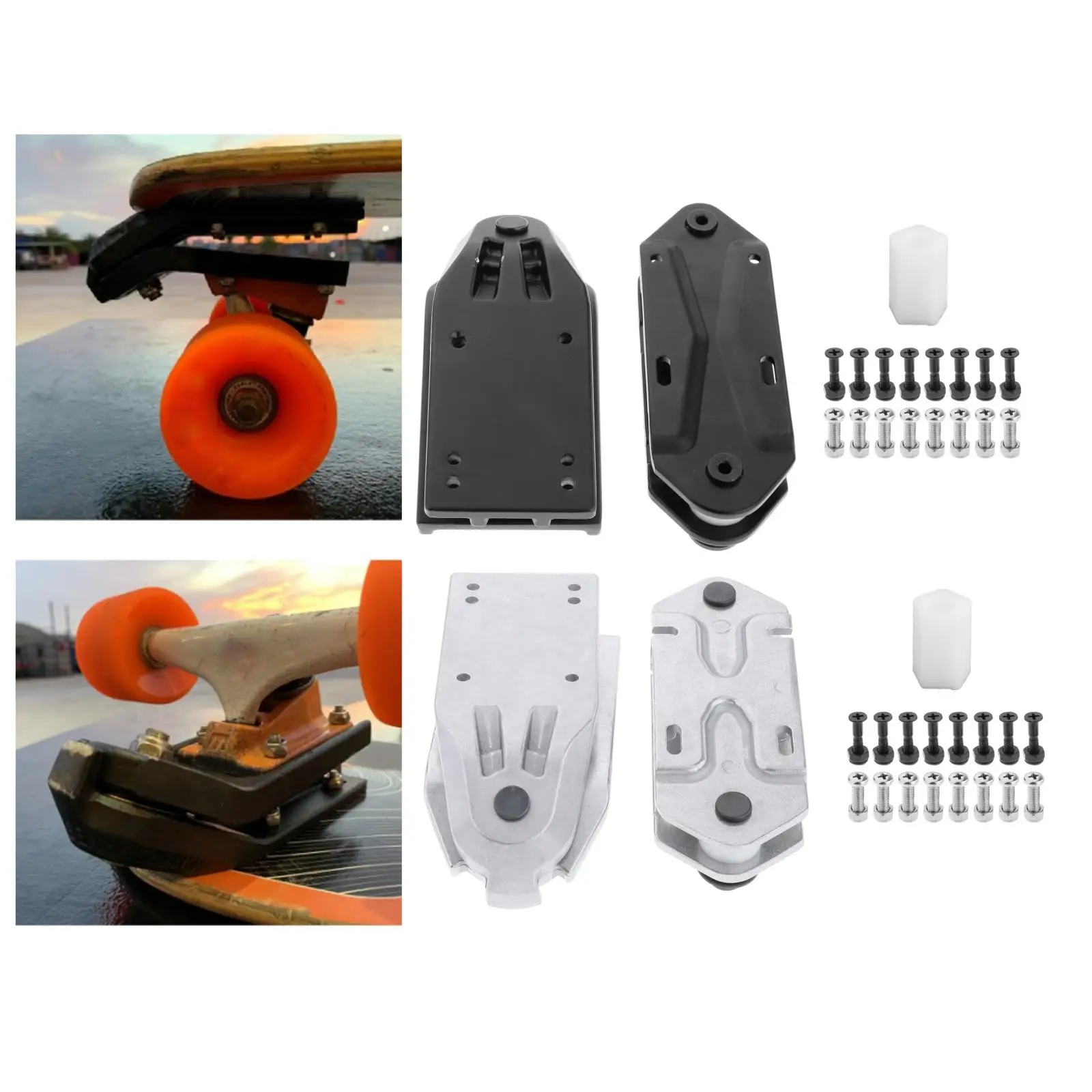 

Surf Skate Trucks 6.25" Surfboard Equipment Skateboard Surf and Rail Adapter Longboard Waterborne Cross Training Hardware Parts