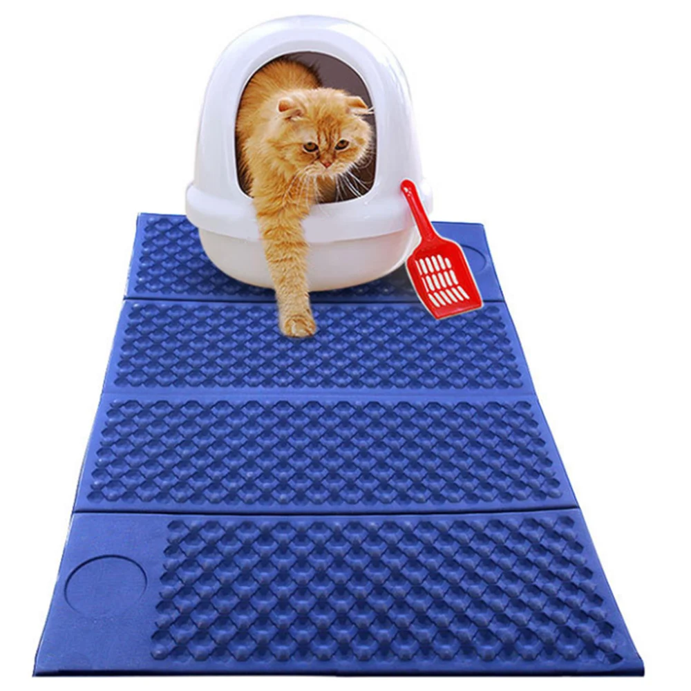 Водонепроницаемый коврик для кошек EVA двухслойный Массажный кошачьего туалета