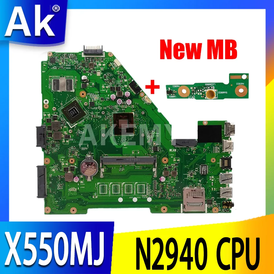 

X550MJ motherboard For Asus X550MJ N2940CPU GPU/1G Laptop motherboard X550M X550MD X552M Notebook mainboard fully tested OK