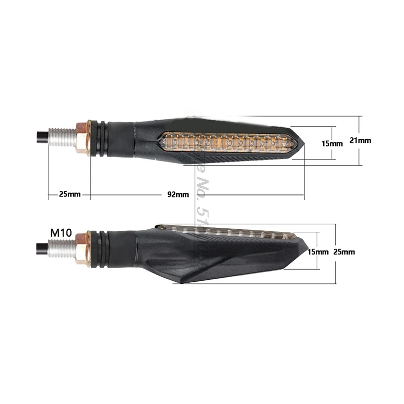

LED 2021 New Style Motorcycle Turn signals light Flowing for Kawasaki Ninja Ex250 Bike Turning Signal Yamaha Xt 250