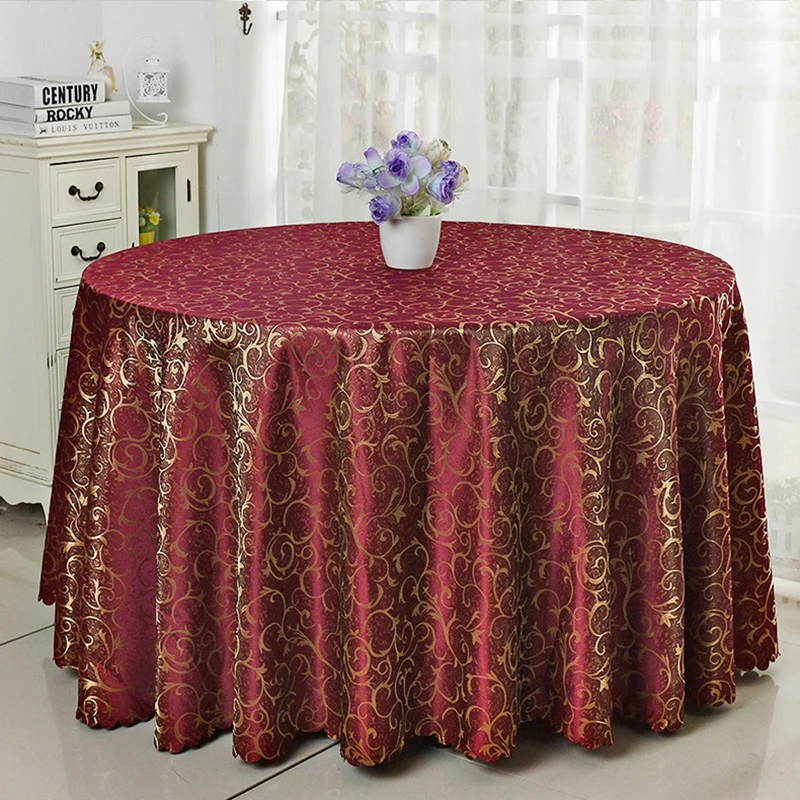 jacquard round wedding table cloth damask pattern table cover decoration hotel restaurant party show luxury style free global shipping